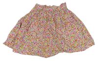 Farebná kvetovaná ľahká sukňa H&M