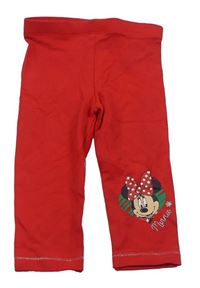 Červené legíny s Minnie Disney