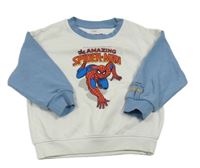 Bielo-modrá mikina so Spidermanem M&S