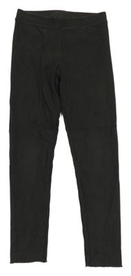 Antracitové rebrované legíny Primark