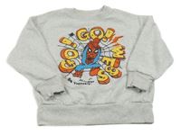 Svetlosivá mikina so Spidermanem