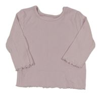 Lila rebrované tričko George