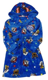 Tmavomodrý plyšový župan s kapucí - Tlapková Patrola Primark