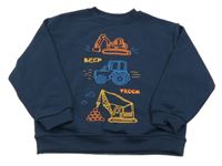 Tmavomodrá mikina s bagrami Primark