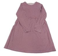 Lila-hnedé vzorované šaty H&M