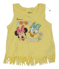 Žlutý top s Minnie a Daisy a třásněmi Primark
