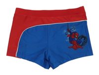 Modro-červené nohavičkové plavky se Spidermanem Marvel