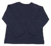 Tmavomodré tričko H&M