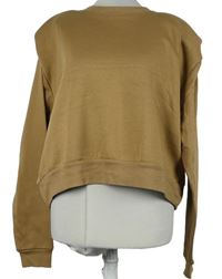 Dámska piesková á crop mikina H&M