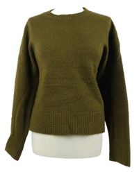 Dámský khaki crop svetr Zara 