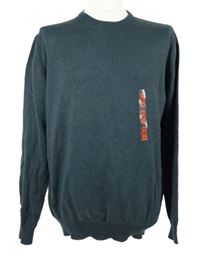 Nové - Pánsky tmavomodrý melírovaný sveter St. Bernard