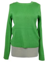 Dámský limetkový žebrovaný svetr Primark