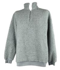 Pánska sivá chlpatá mikina TU