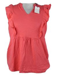 Nové - Dámská zářivě růžová tunika s volánky M&Co. 