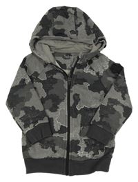 Sivá army prepínaci mikina s kapucňou Nutmeg