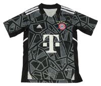 Černo-šedý vzorovaný fotbalový dres FC Bayern - Neuer