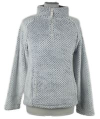 Dámská bílo-tmavomodrá chlupatá mikina se stojáčkem Tu