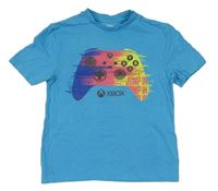 Modré tričko s ovladačem - X-Box