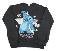 Tmavosivá mikina so Stitchem Disney