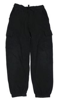 Černé tepláky s kapsami H&M