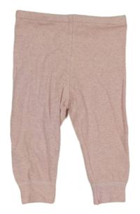 Svetloružové melírované tepláky