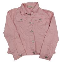 Svetloružová rifľová bunda Alive