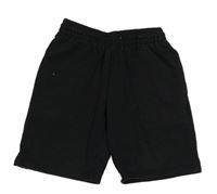 Čierne funkčné teplákové kraťasy Decathlon