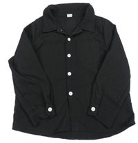 Černá pruhovaná košile Shein