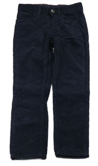 Tmavomodré manšestráky H&M