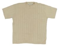 Světlebéžové pletené tričko H&M