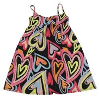 Čierno-farebné šaty so srdiečkami George