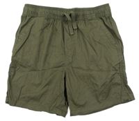 Khaki plátěné kraťasy Primark