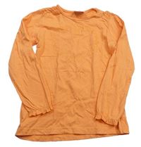 Oranžové tričko s kvietkami Topolino