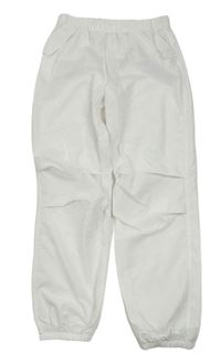Biele šušťákové nohavice Matalan
