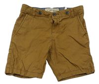 Hnědé plátěné chino kraťasy H&M