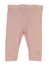 Světlerůžové legíny s knoflíčky Tu