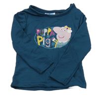 Petrolejové triko s Peppou 