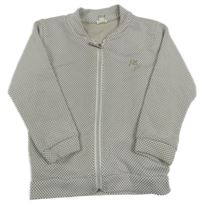 Béžovo-biela vzorovaná prepínaci mikina River Island