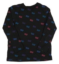 Čierne tričko s nápismi Primark