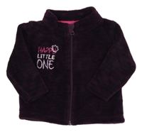 Fialovo-tmavomodrá pruhovaná prepínaci mikina s nápisom Lupilu