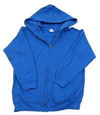 Zafírová prepínaci mikina s kapucňou Fruit of the Loom