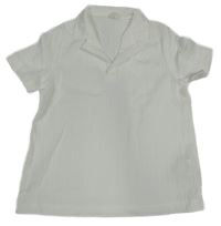 Biela vzorovaná polo košeľa Shein