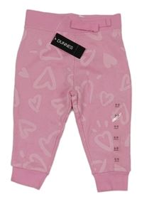 Nové - Růžové tepláky se srdíčky St. Bernard