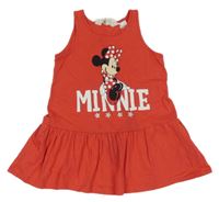 Červené bavlnené šaty s Minnií H&M