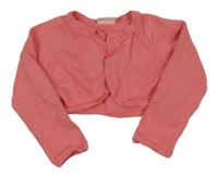 Korálové broskvové svetrové bolerko Next