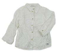 Bílá lněná košile H&M