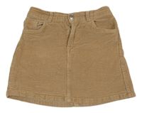Béžová menšestrová sukňa H&M