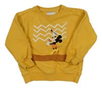 Okrová oversize mikina s Mickeym Reserved