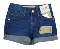 Nové - modré teplákové riflové kraťasy Denim Co.