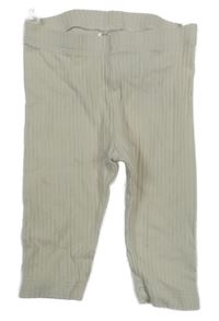 Smotanové rebrované legíny H&M